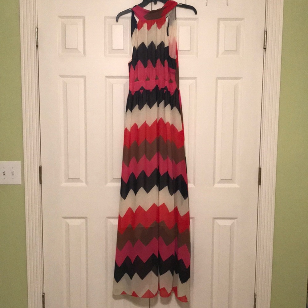 Chevron maxi dress